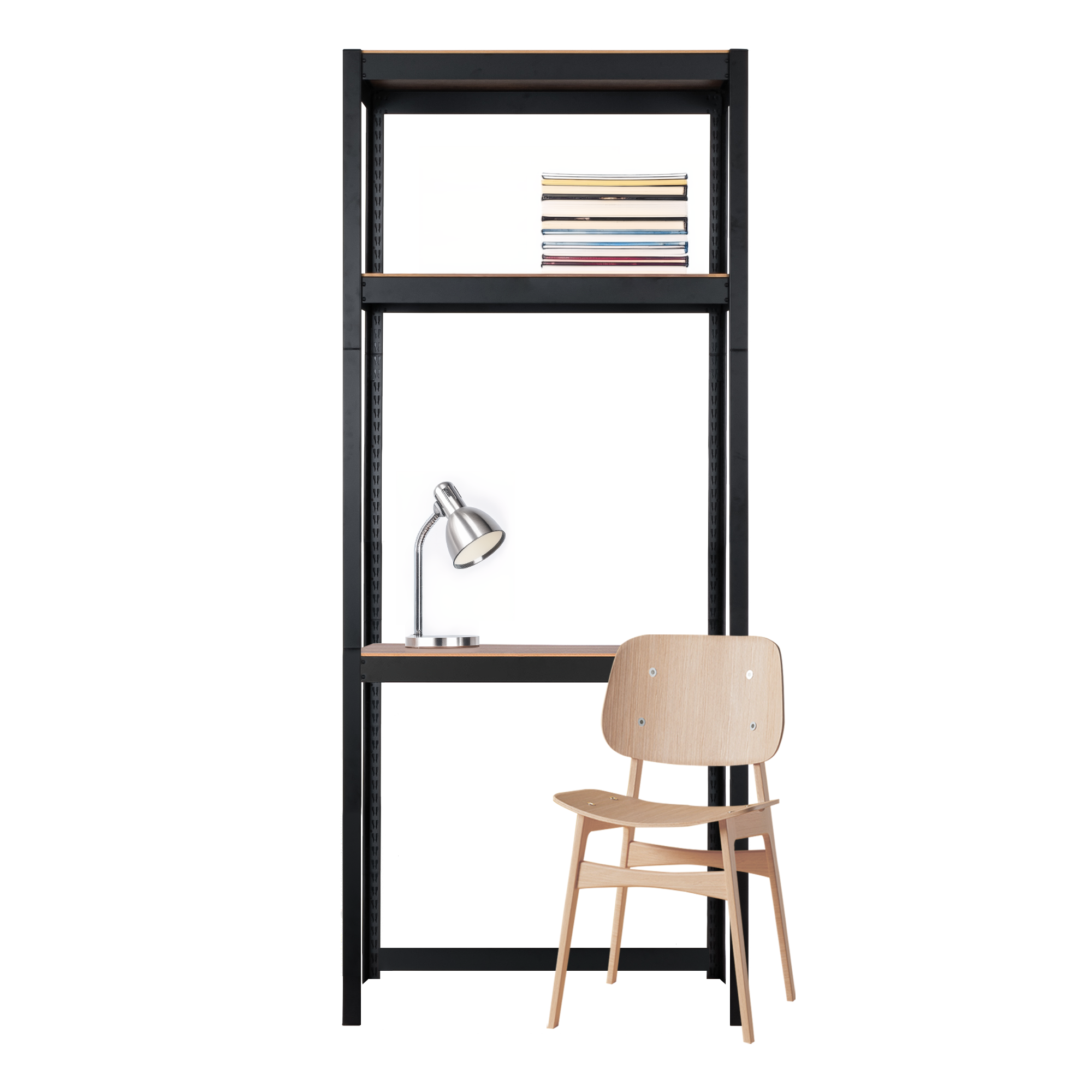 The Standard Desk with Shelf Module