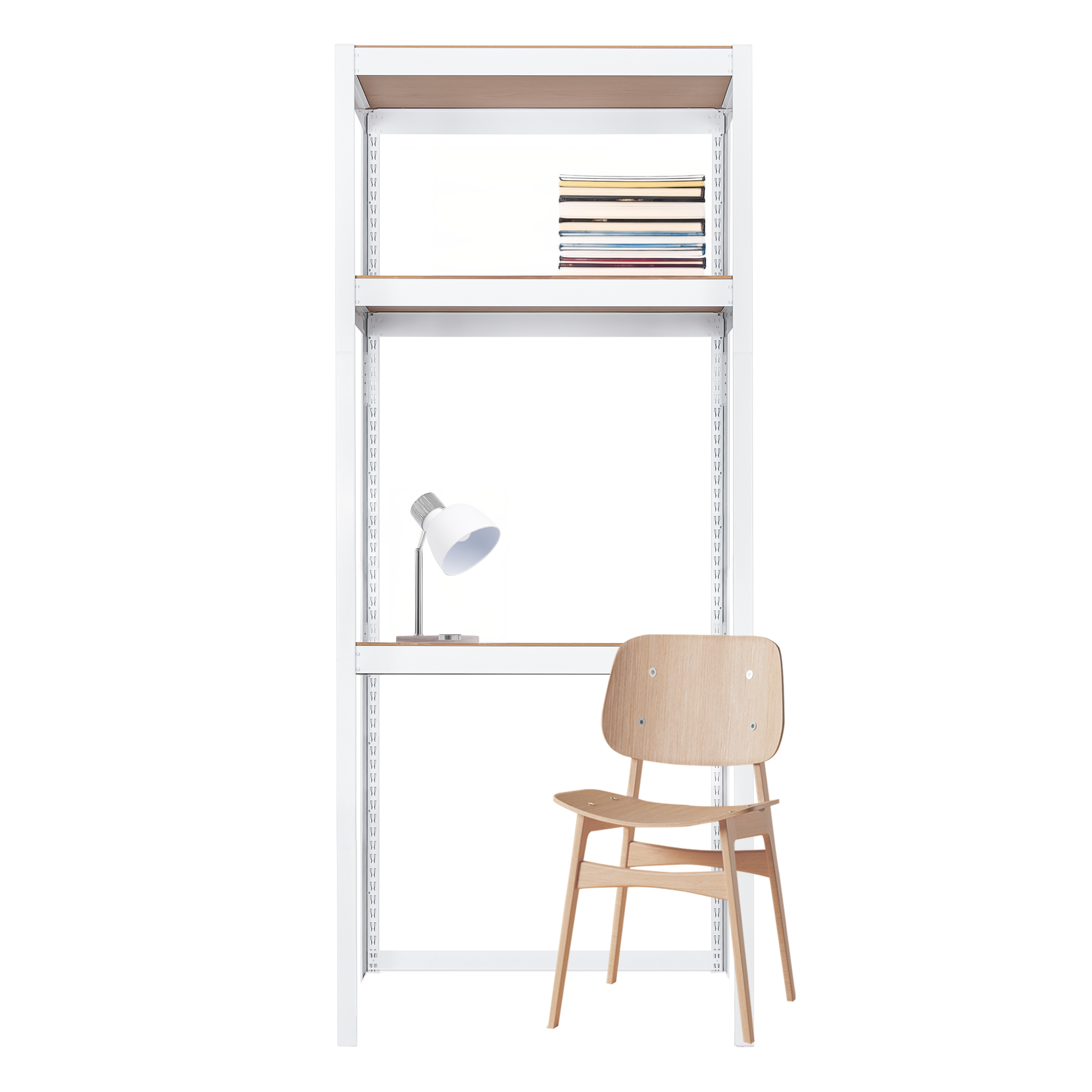 The Standard Desk with Shelf Module