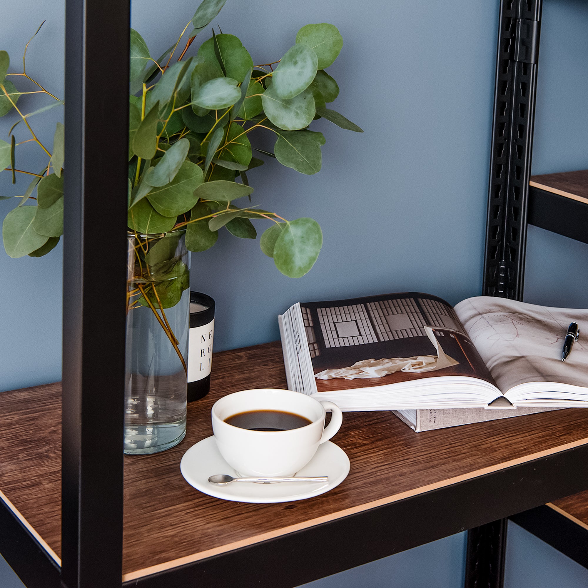 The Standard Desk with Shelf Module