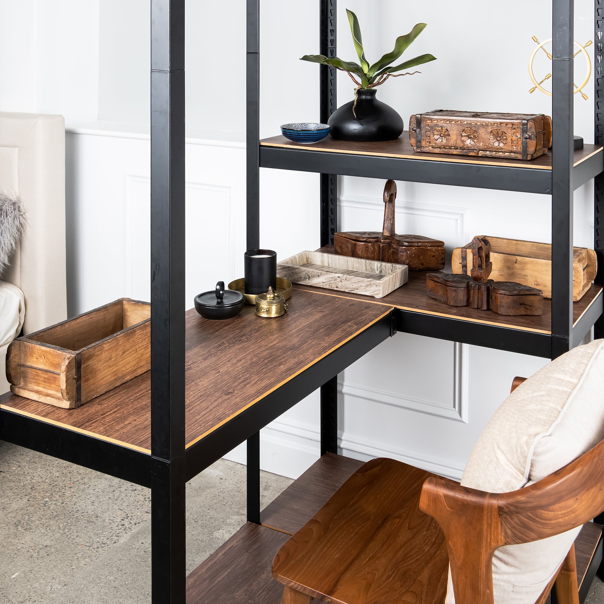 The Standard Desk with Shelf Module