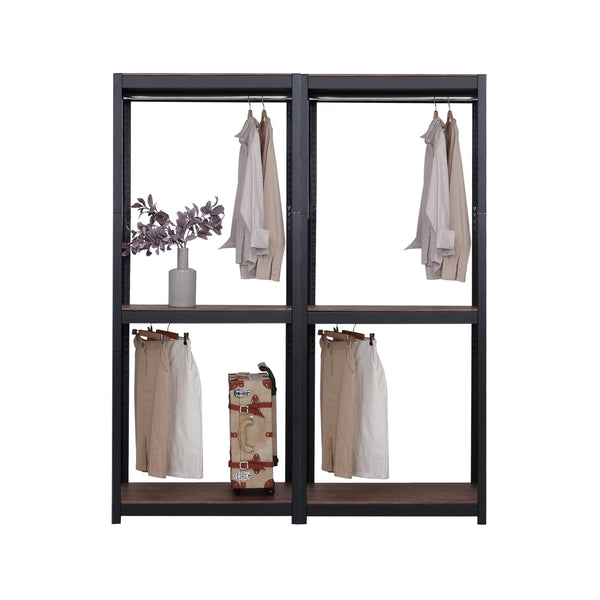 The Classic Two Tier Clothing Rack in Black - 2 Sets
