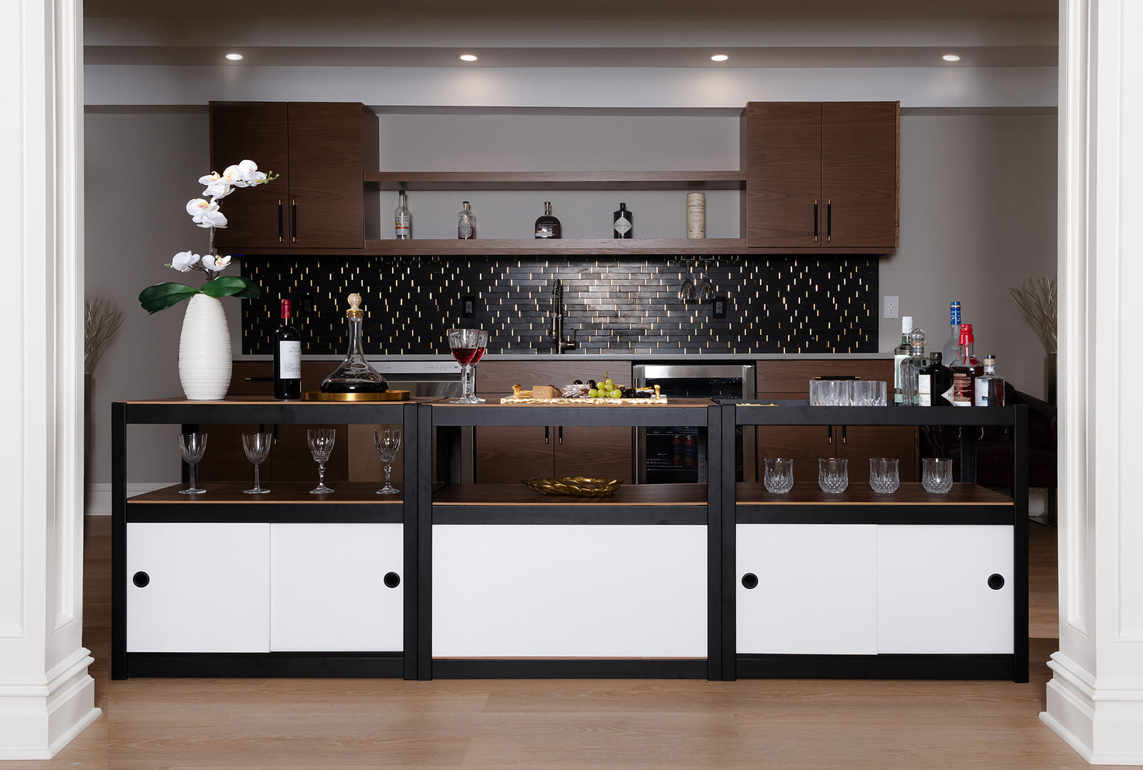 Customizable Modular Shelving and Storage with Modern Minimalist Look