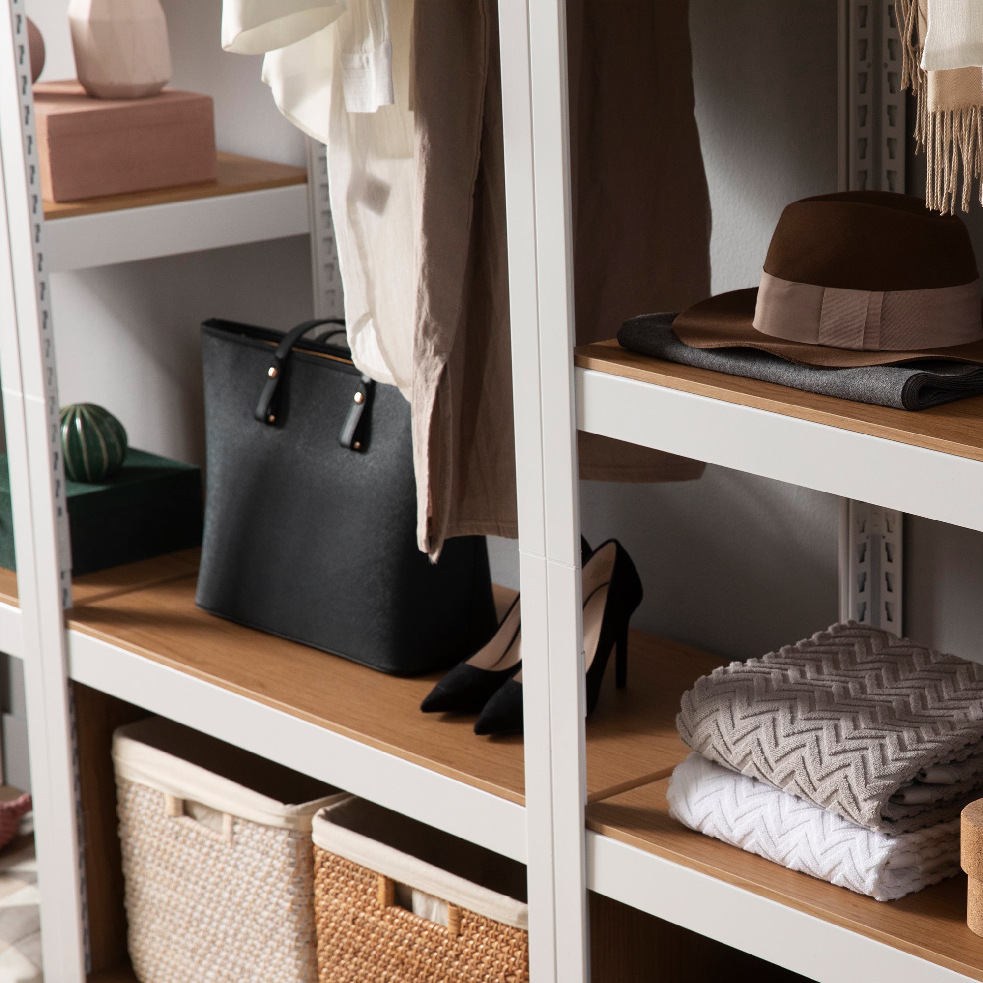 Modular Shirt Rack Customizable Modular Shelving and Storage with Modern Minimalist Look