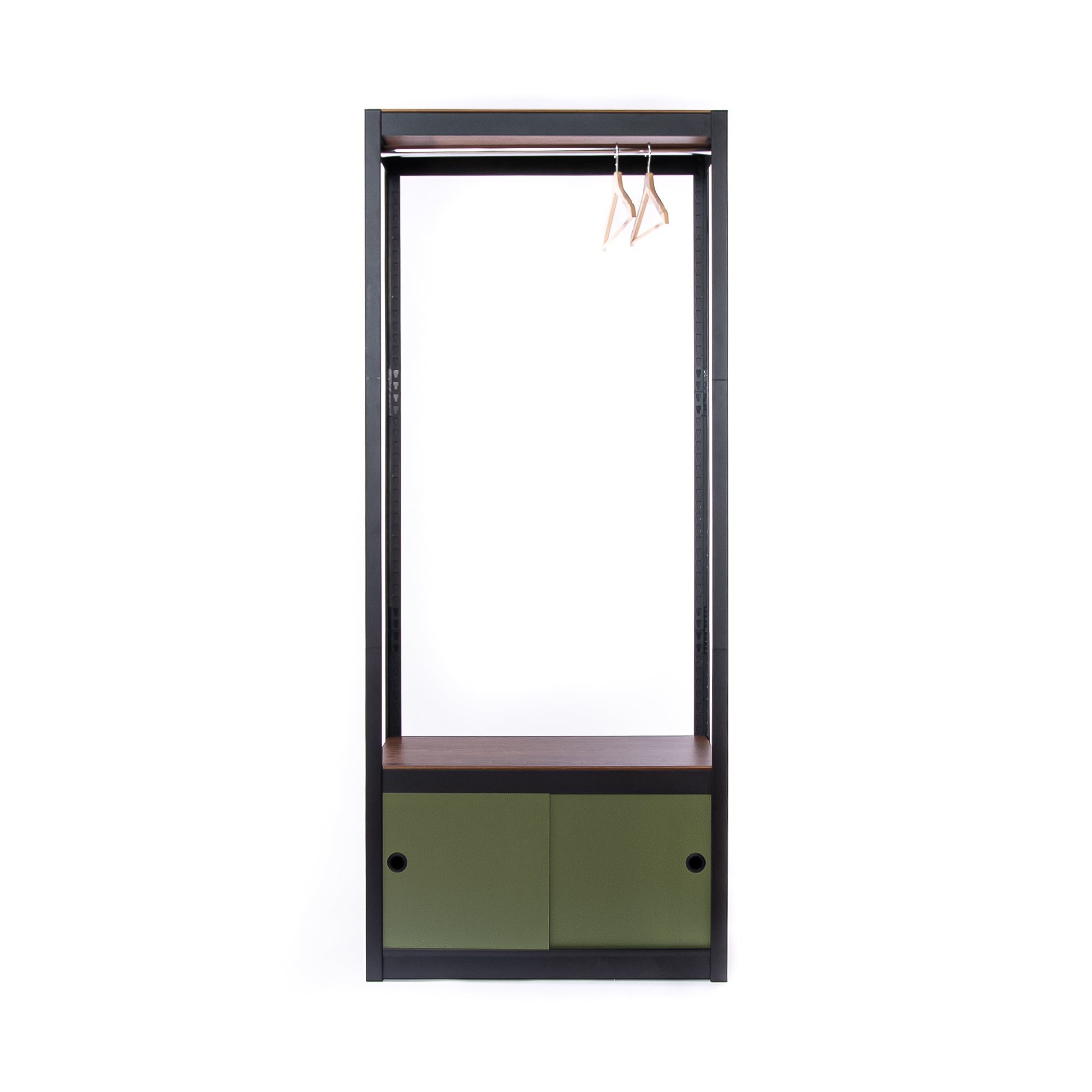 Kroma Black Base with 1 Hanger+1 Door Set