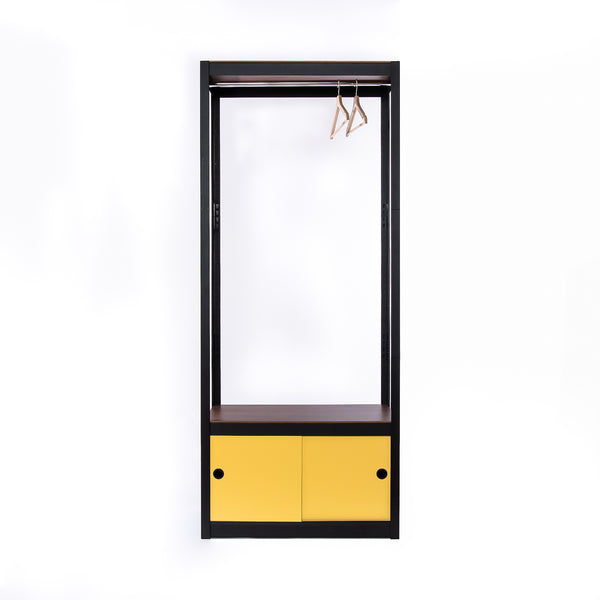 Kroma Black Base with 1 Hanger+1 Door Set