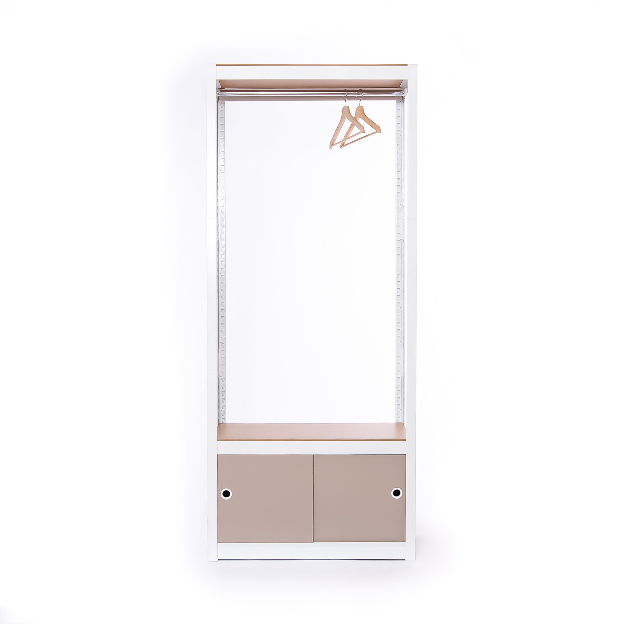 Kroma White Base with 1 Hanger+1 Door Set